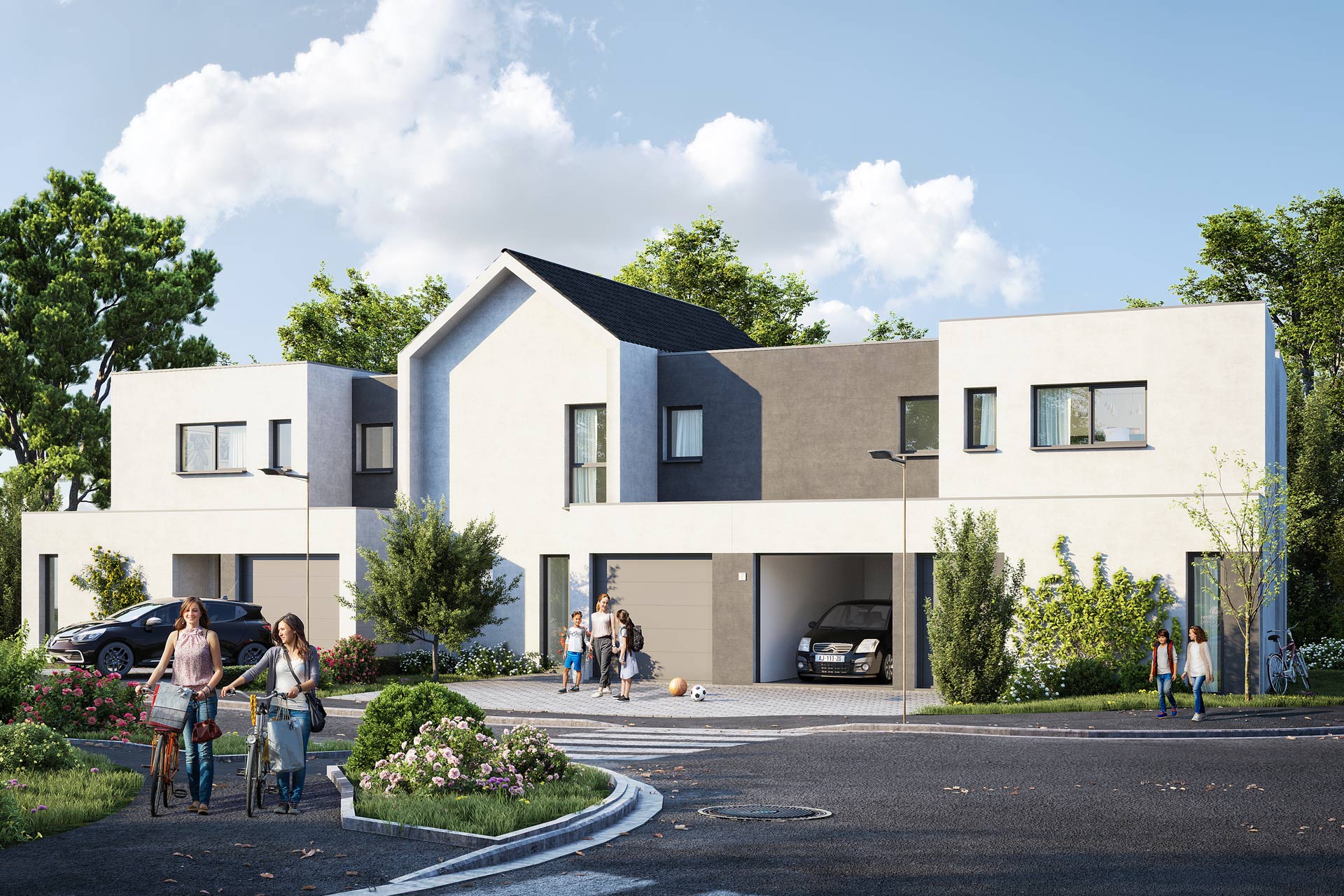 Staff Aménagement et Promotion - Programme immobilier neuf Les Maisons Poésie à Marly